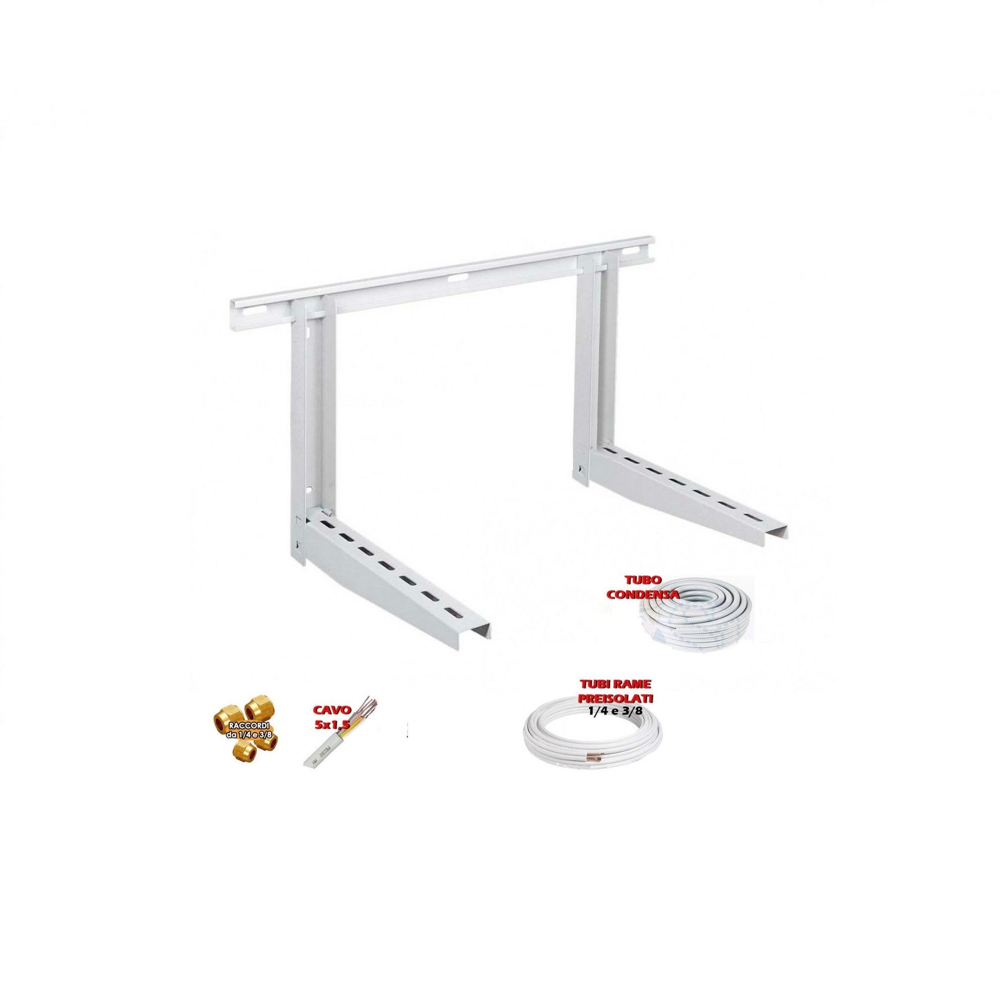 Kit Tubes Cuivre Pour Climatisation - 10 M De 1/4" Et 10 M De 3/8" (total 20 M), épaisseur 0,8 Mm