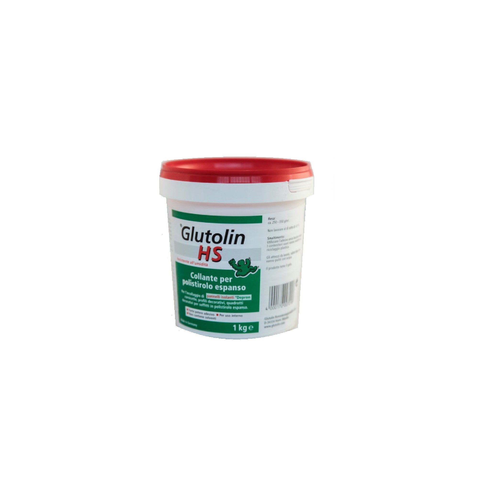 Colla per Polistirolo Glutolin Hs 8 Kg ideale per incollaggio Pannelli