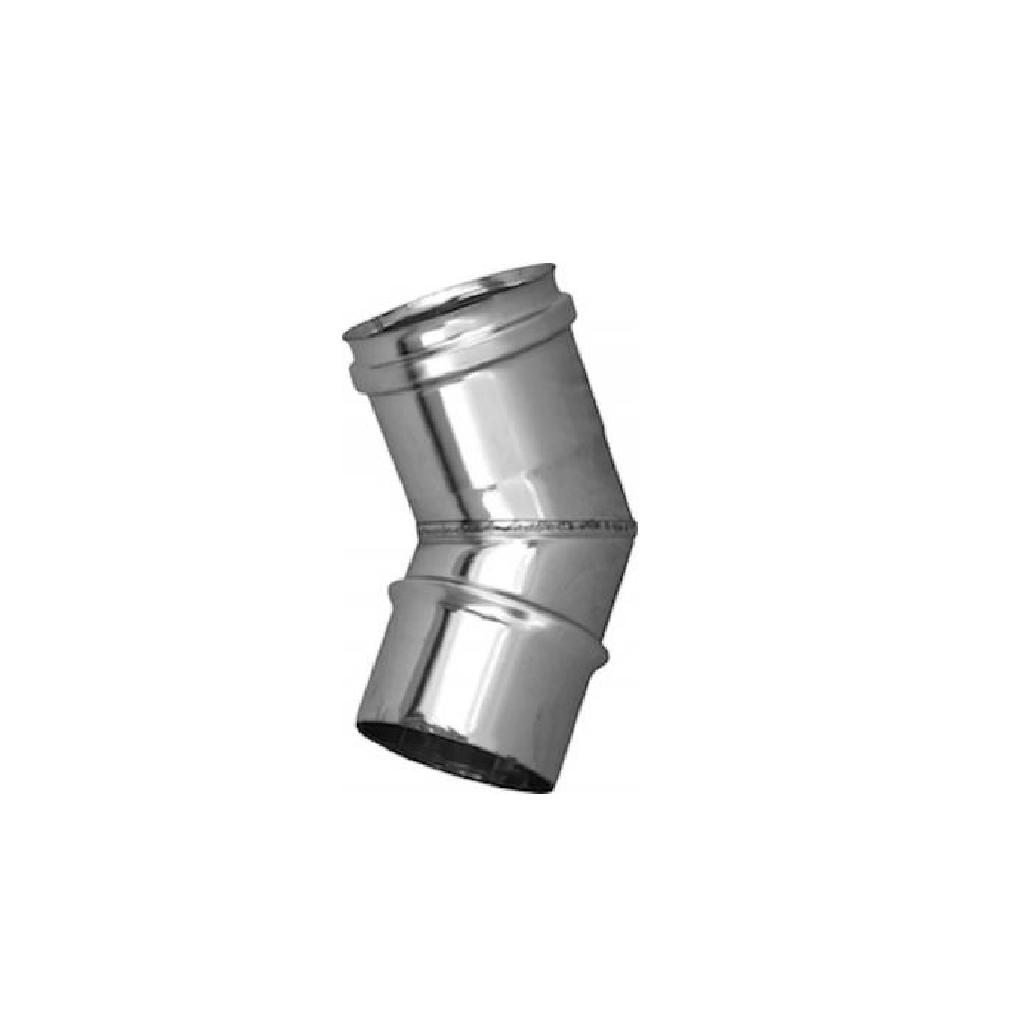 ᐉ Curva Per Canna Fumaria 45° Doppia Parete Coibentata, Acciaio AISI - 5