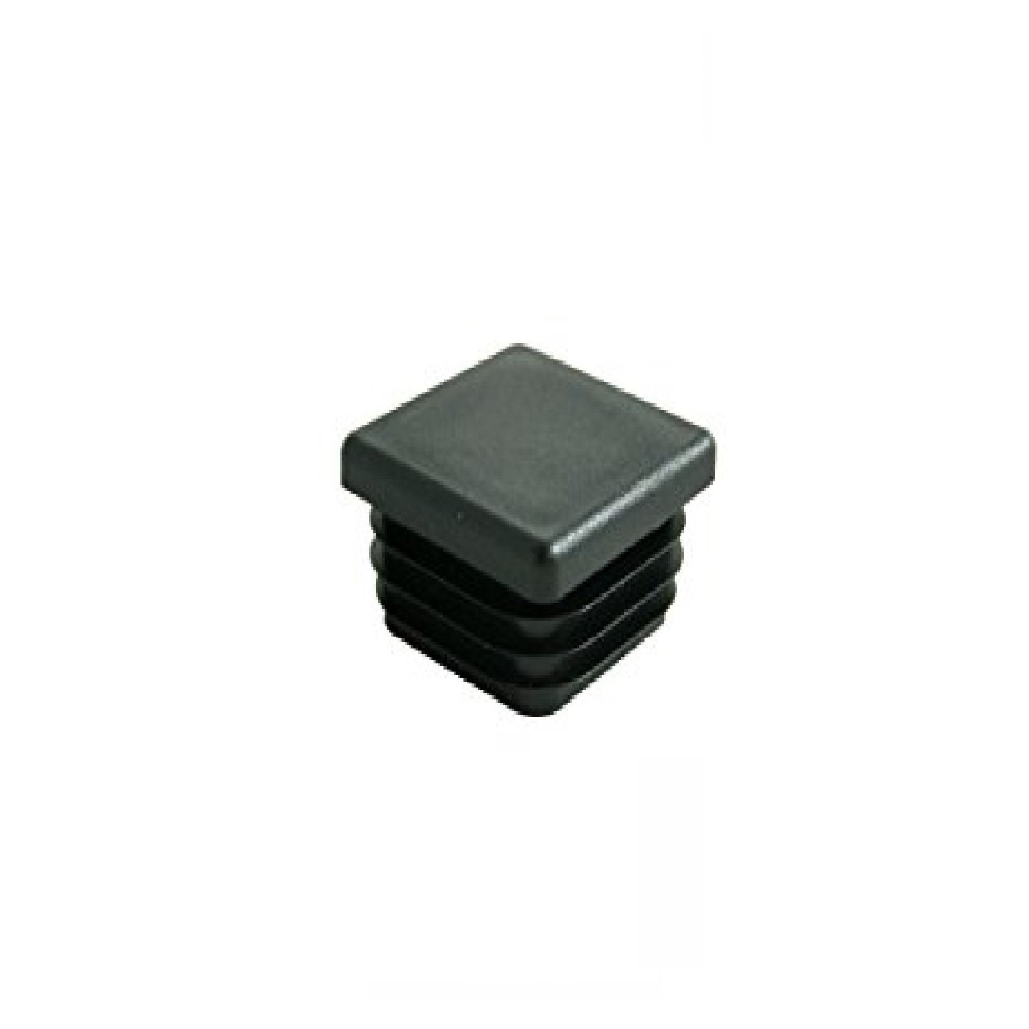 YEYIT 24 Pezzi Tappi Quadrati in Plastica Neri Antiscivolo (20 Mm X 20 Mm) Copertura Interna