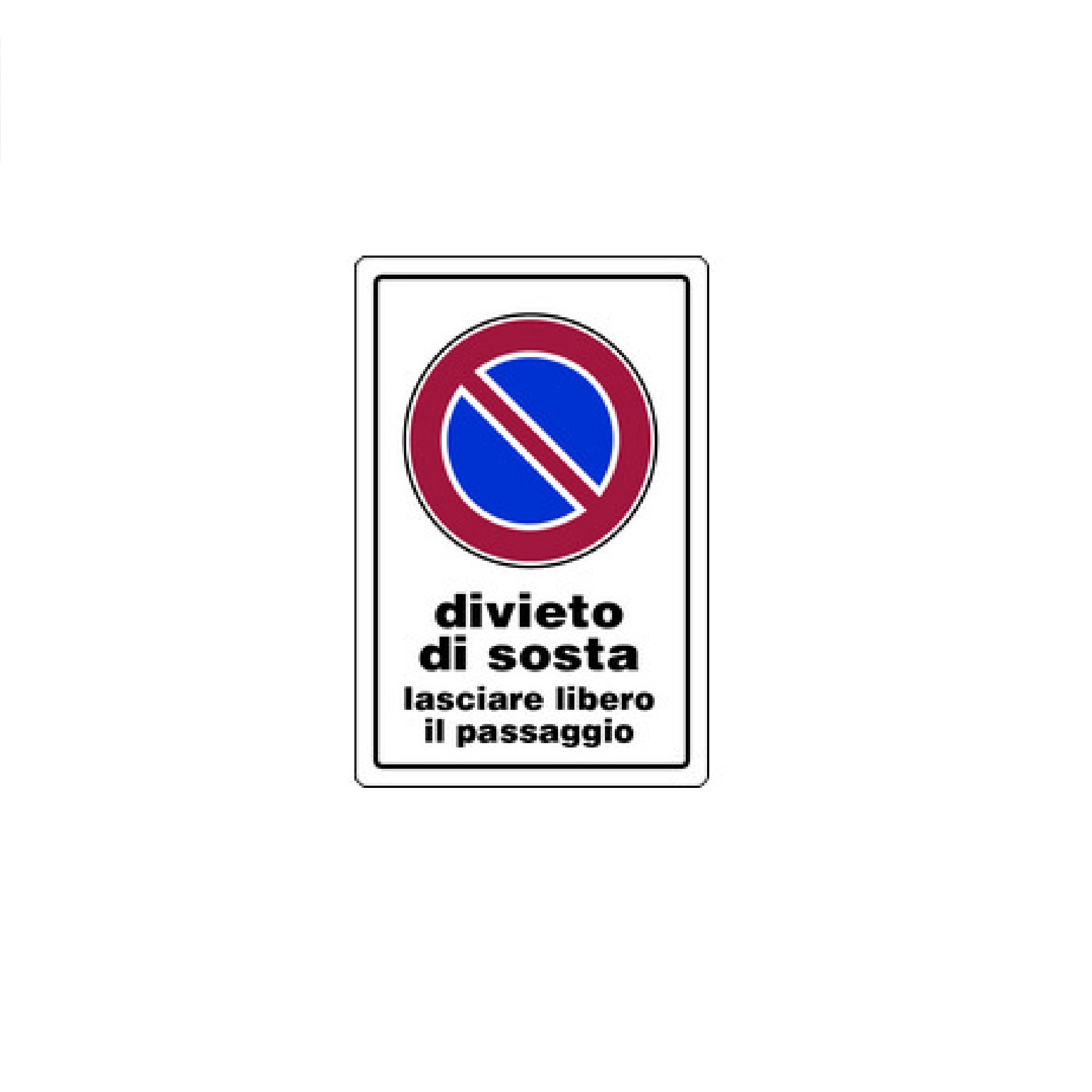 si prega di lasciare libero il passaggio